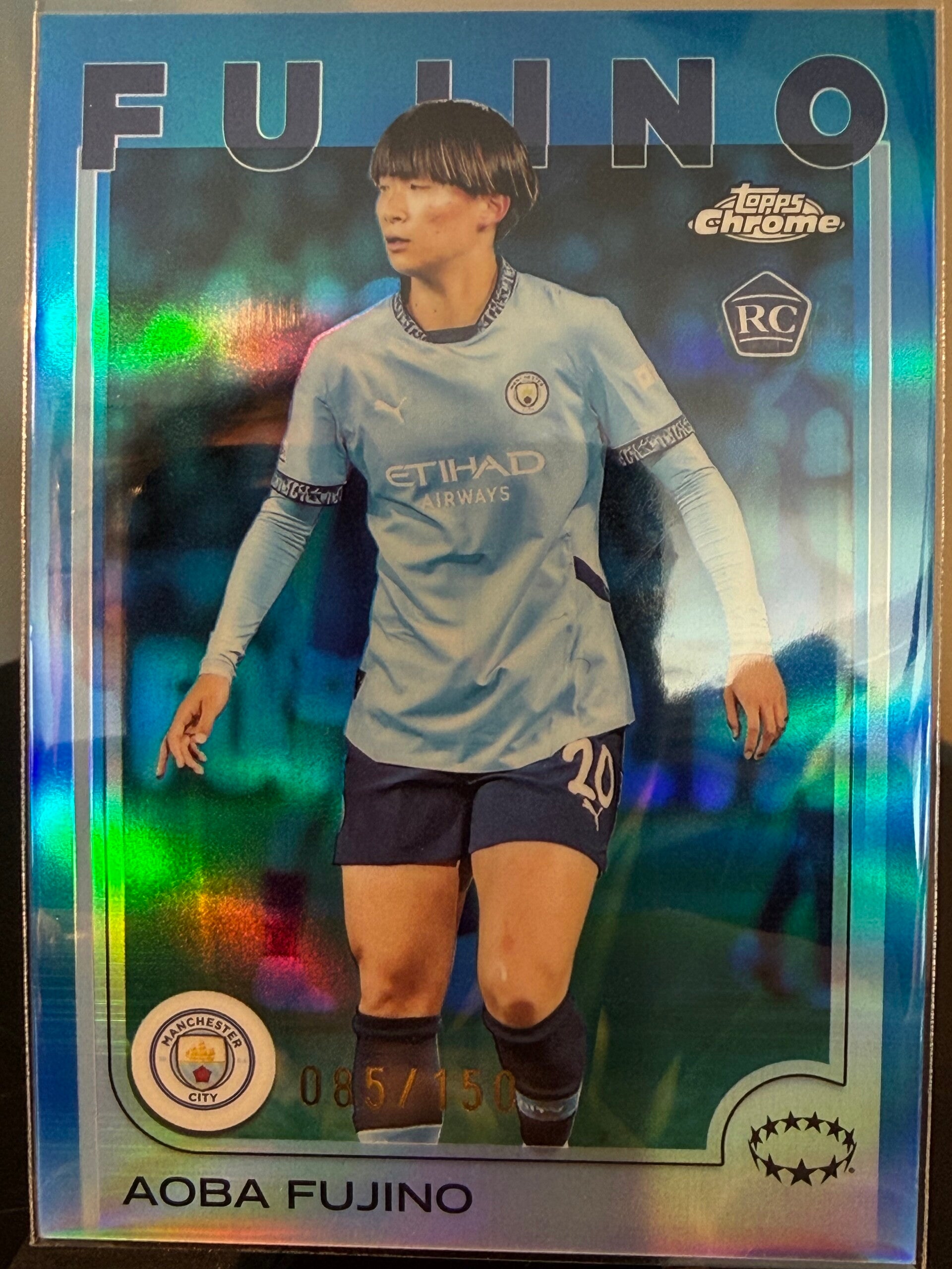 Topps UWCL Chrome 24/25 Aoba Fujino RC nummerert 085/150