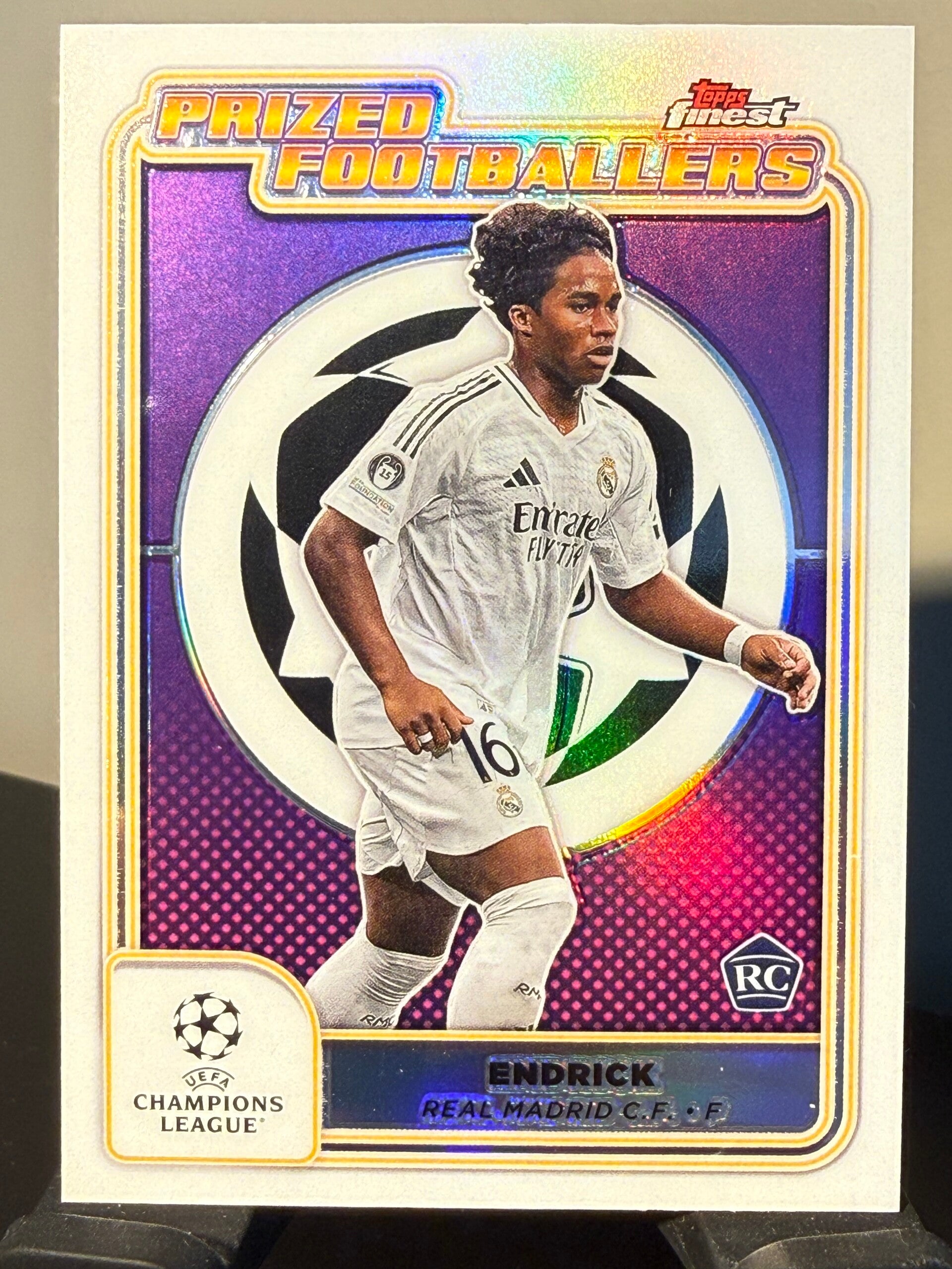 Topps Finest Prized Footballers Endrick RC