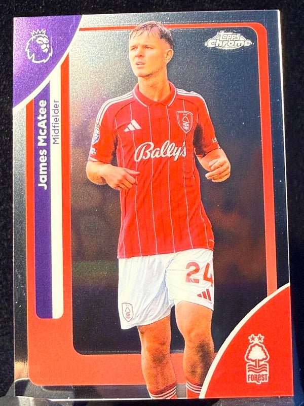 Topps Premier League Chrome 25/26 James McAtee