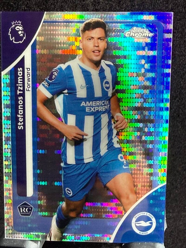Topps Premier League Chrome 25/26 Stedanos Tzimas RC Parallel