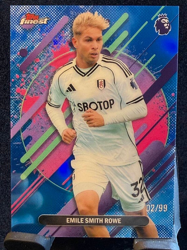 Topps Finest Premier League 25/26 Emile Smit Rowe nummerert 2/99