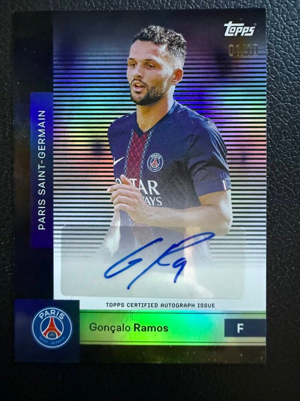 Topps Paris Team Set 25/26 Gonzalo Ramos Auto 1/10