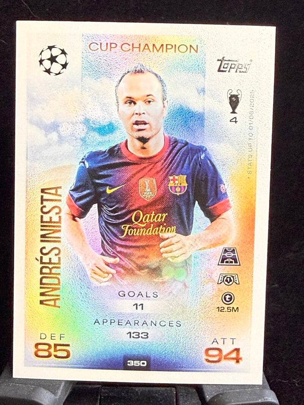 Topp Match Attax 25/26 Andrés Iniesta