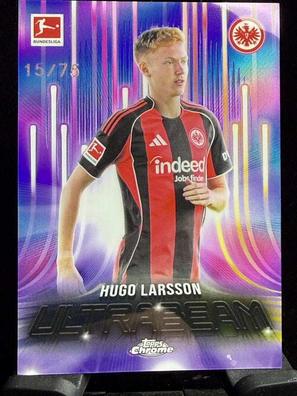 Topps Bundesliga Chrome 25/26 Hugo Larsson nummerert 15/75