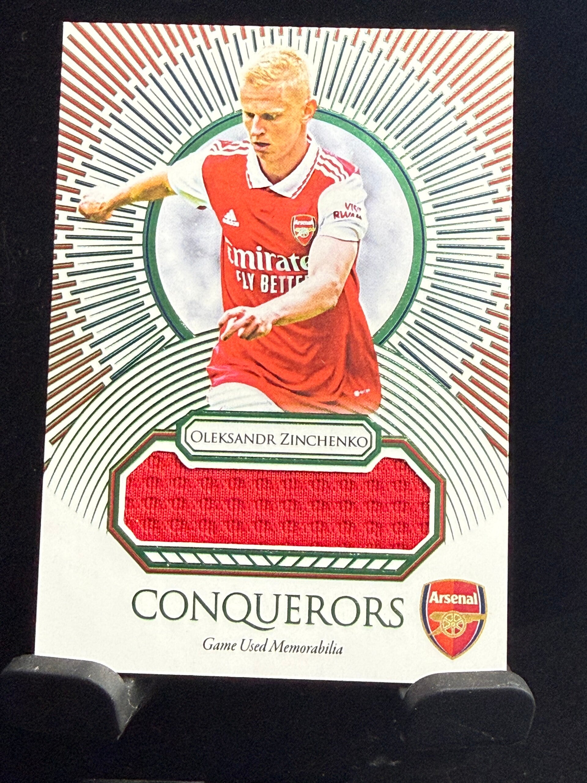 Futera Unique Arsenal 24/25 Oleksandr Zinchenko Relic nummerert 1/3