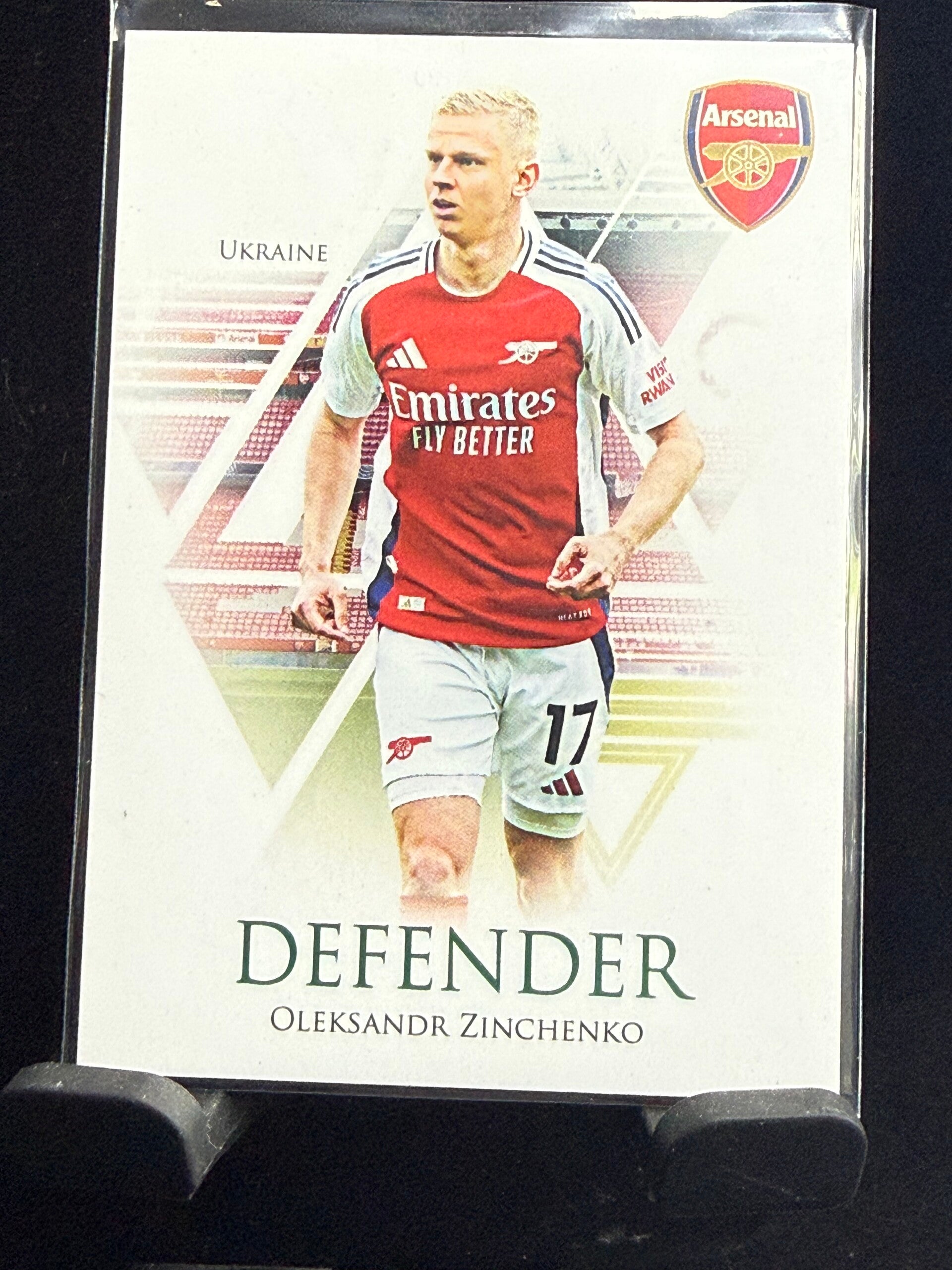 Futera Unique Arsenal 24/25 Oleksandr Zinchenko nummerert 6/7