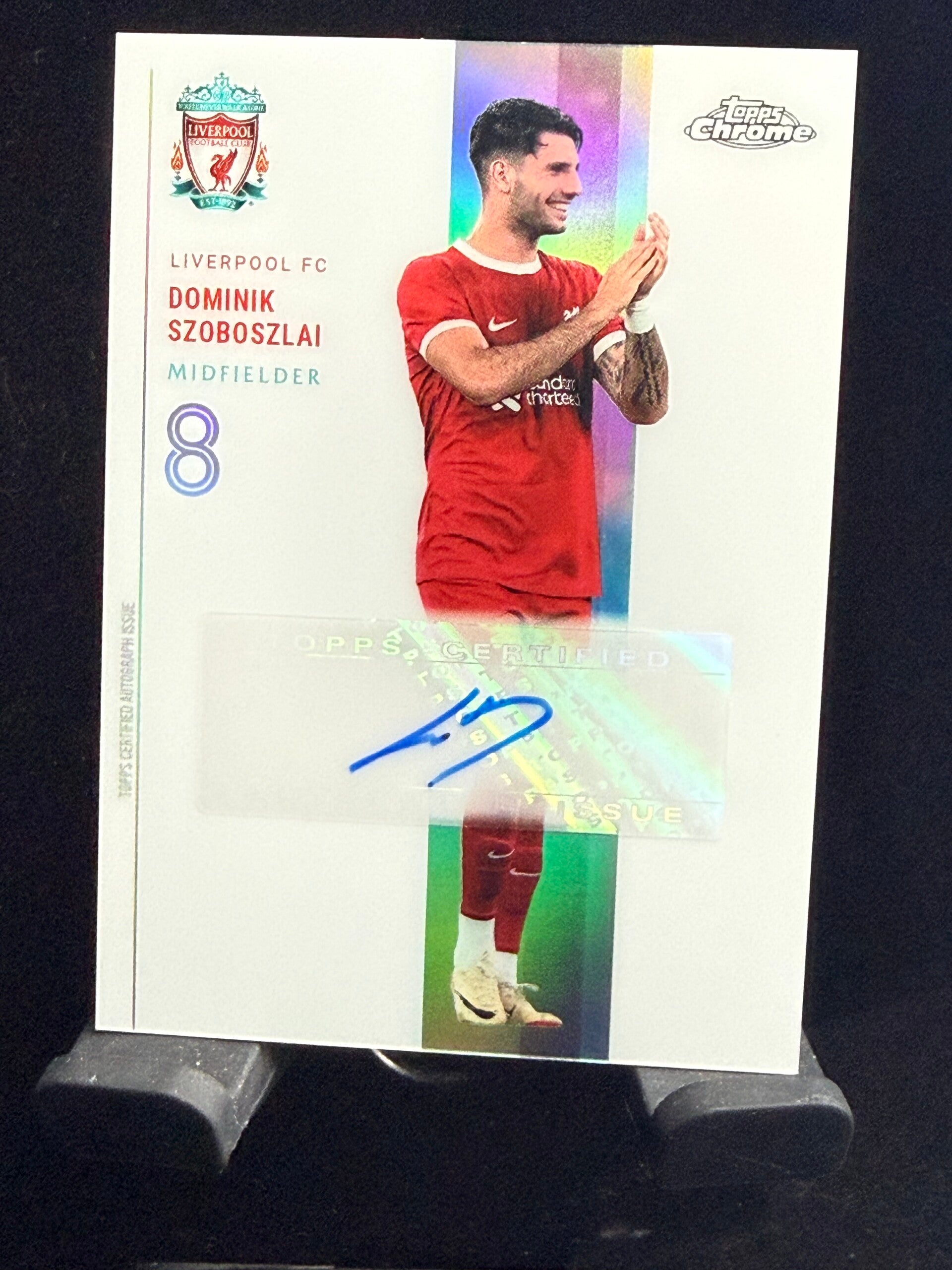Topps Liverpool Chrome Premier League 23/24 Dominik Szoboszlai auto