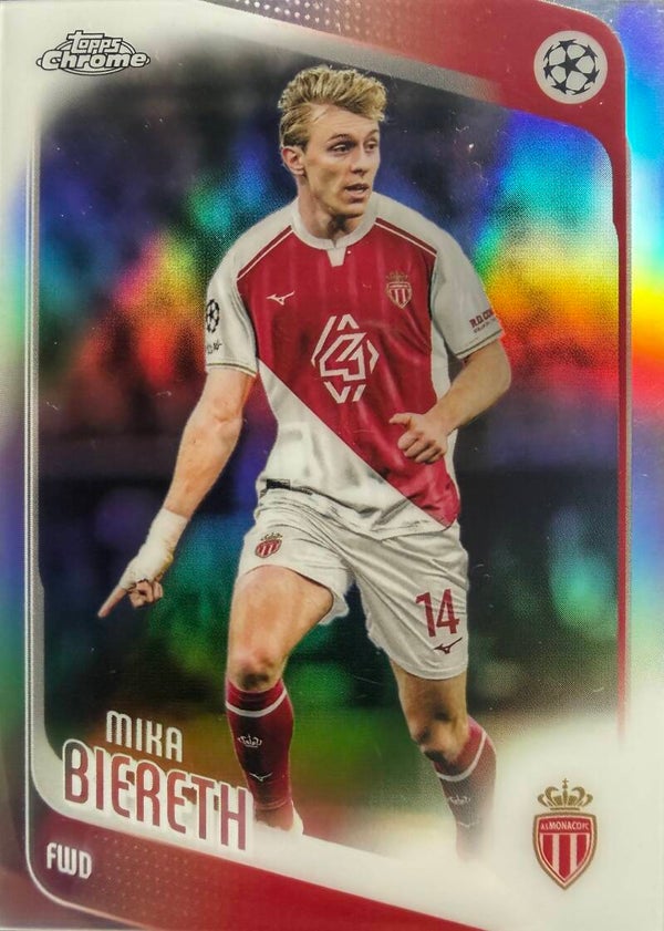 Topps UCC Chrome 25/26 Mika Biereth parallel