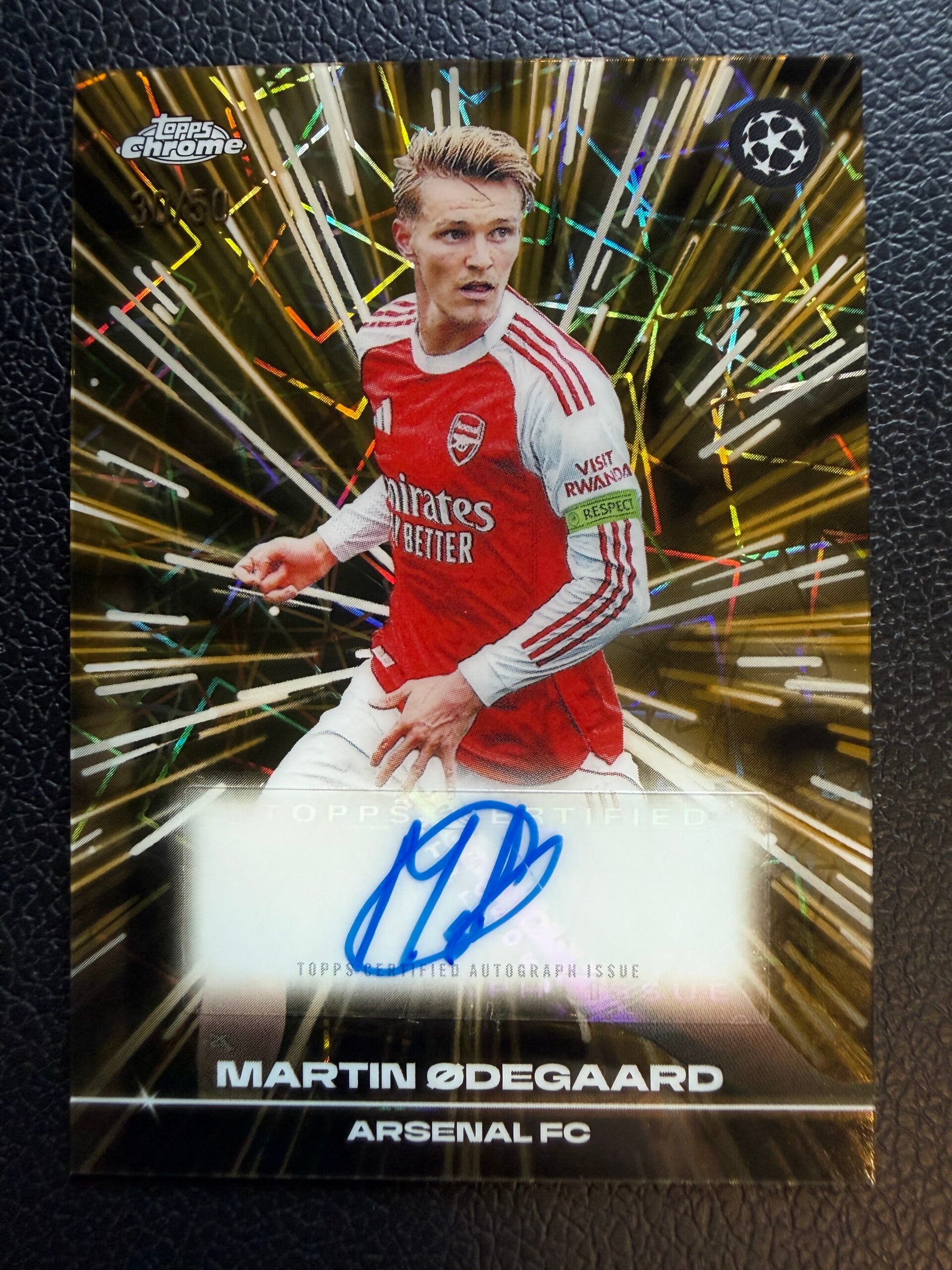 Topps UCC Chrome 25/26 Martin Ødegaard 30/50 auto
