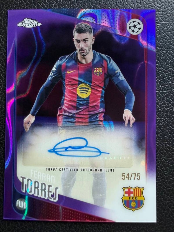 Topps UCC Chrome 25/26 Ferran Torres 54/75 auto