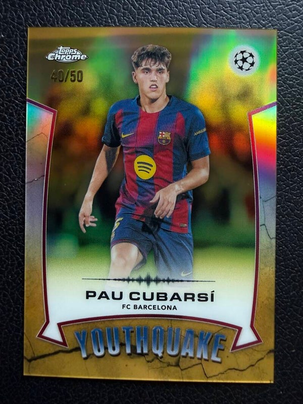 Topps UCC Chrome 25/26 Pau Cubarsi nummerert 40/50