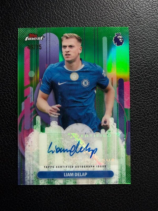 Topps Finest Premier League 25/26 Liam Delap 49/75 auto