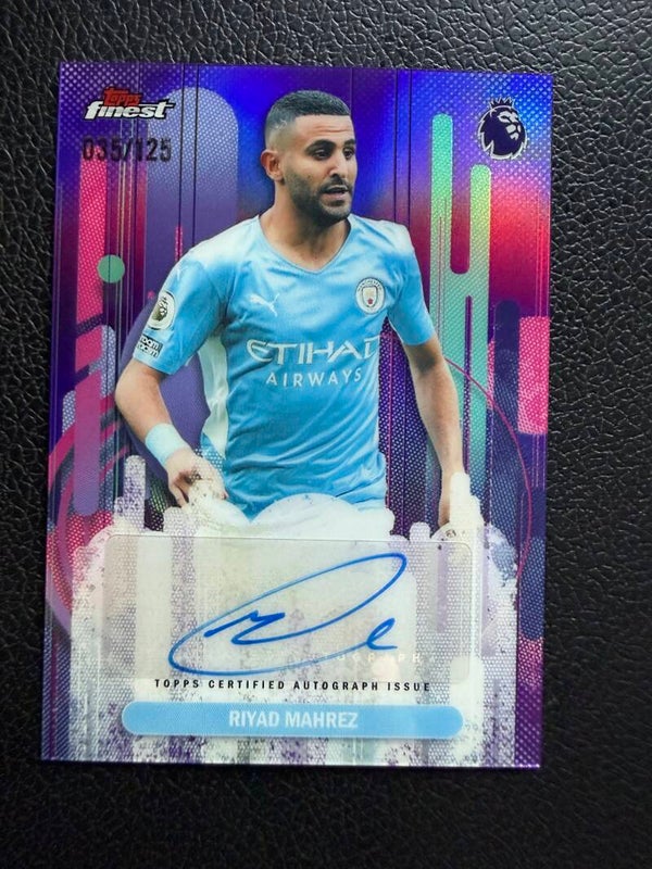 Topps Finest Premier League 25/26 Riyad Mahrez 35/125 auto
