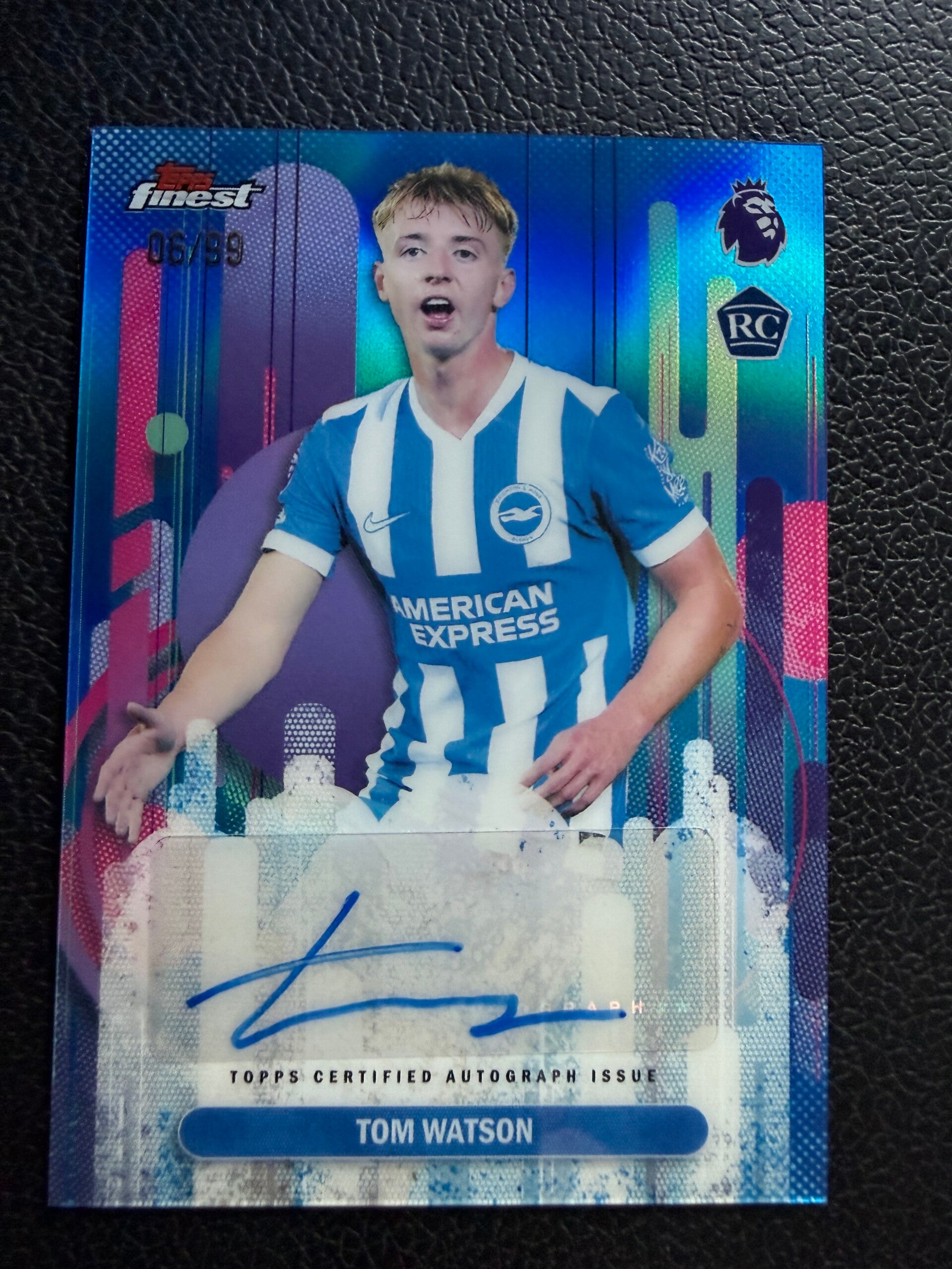 Topps Finest Premier League 25/26 Tom Watson 6/99 auto