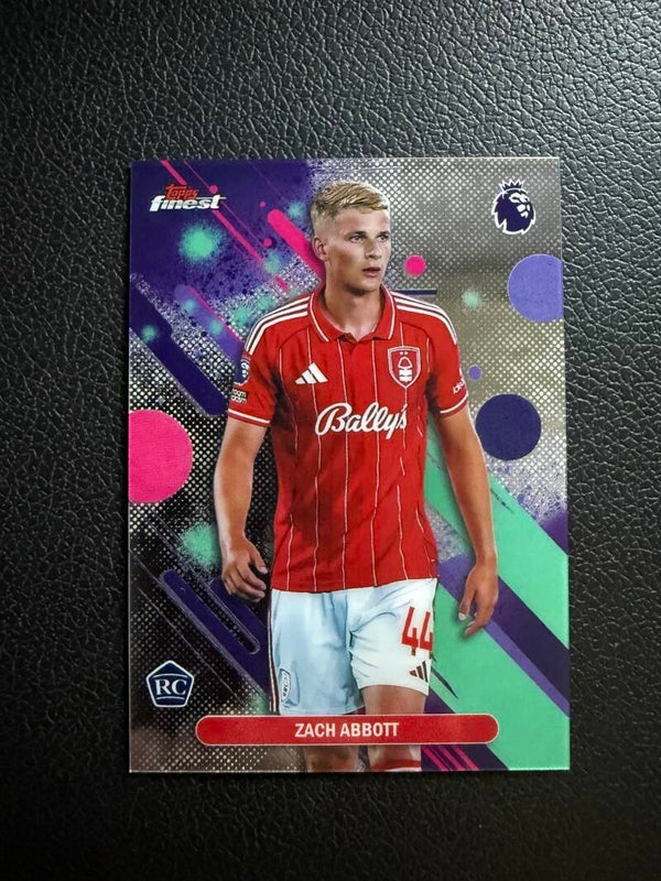 Topps Finest Premier League 25/26 Zach Abbott RC