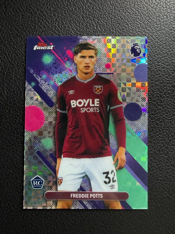 Topps Finest Premier League 25/26 Freddie Potts RC Parallel
