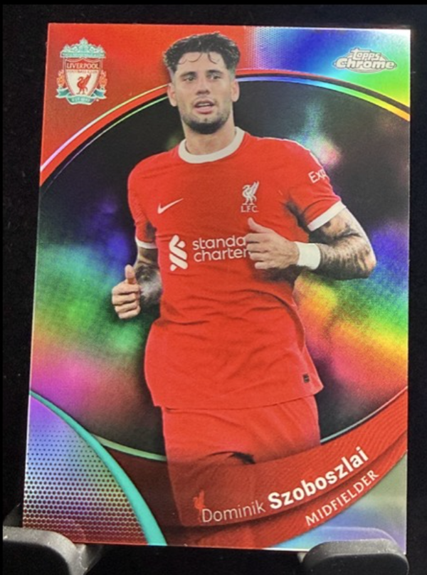 Topps Liverpool Chrome Premier League 23/24 Dominik Szoboszlai parallel