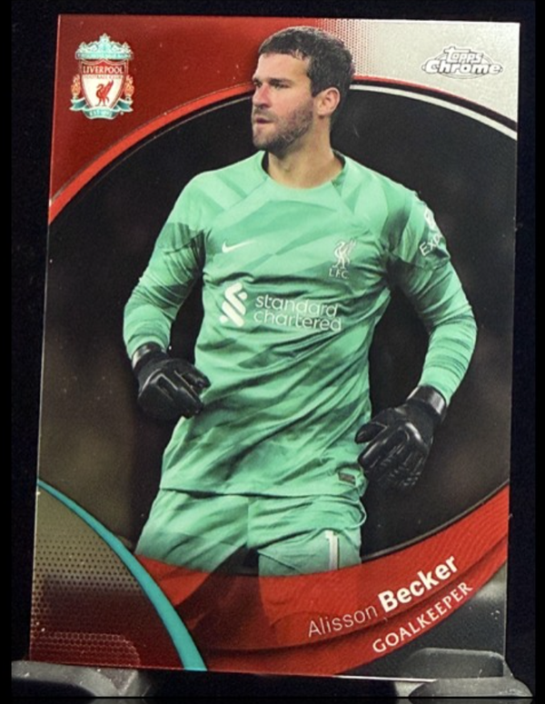 Topps Liverpool Chrome Premier League 23/24 Alisson Becker