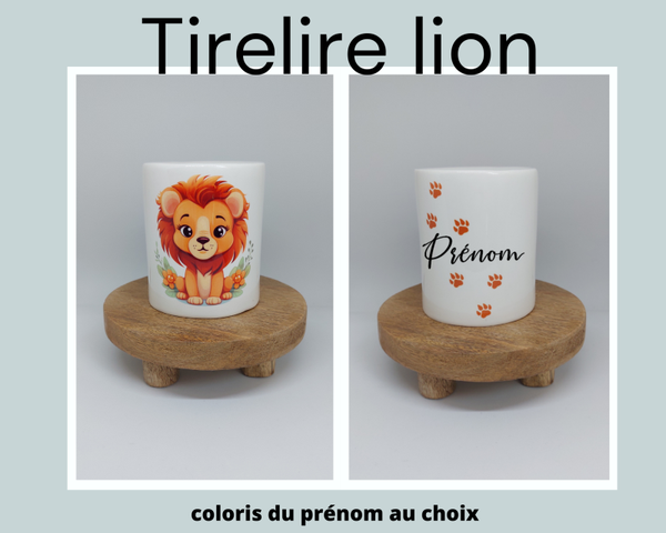 Tirelire - empreintes animaux