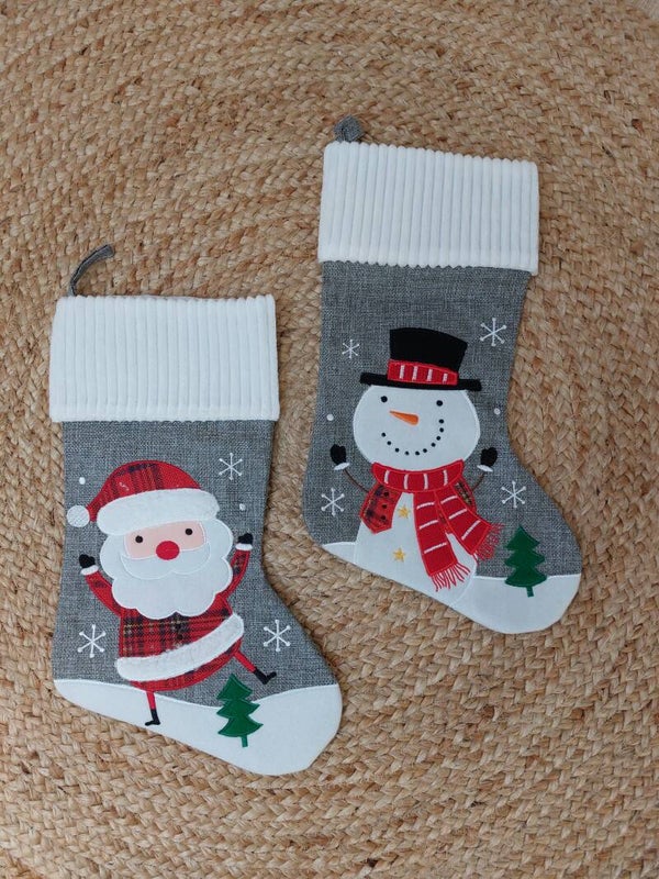 BOTTE DE NOEL - LIN GRIS