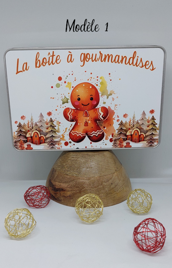 BOITE EN METAL - BONHOMME DE PAIN D'EPICE