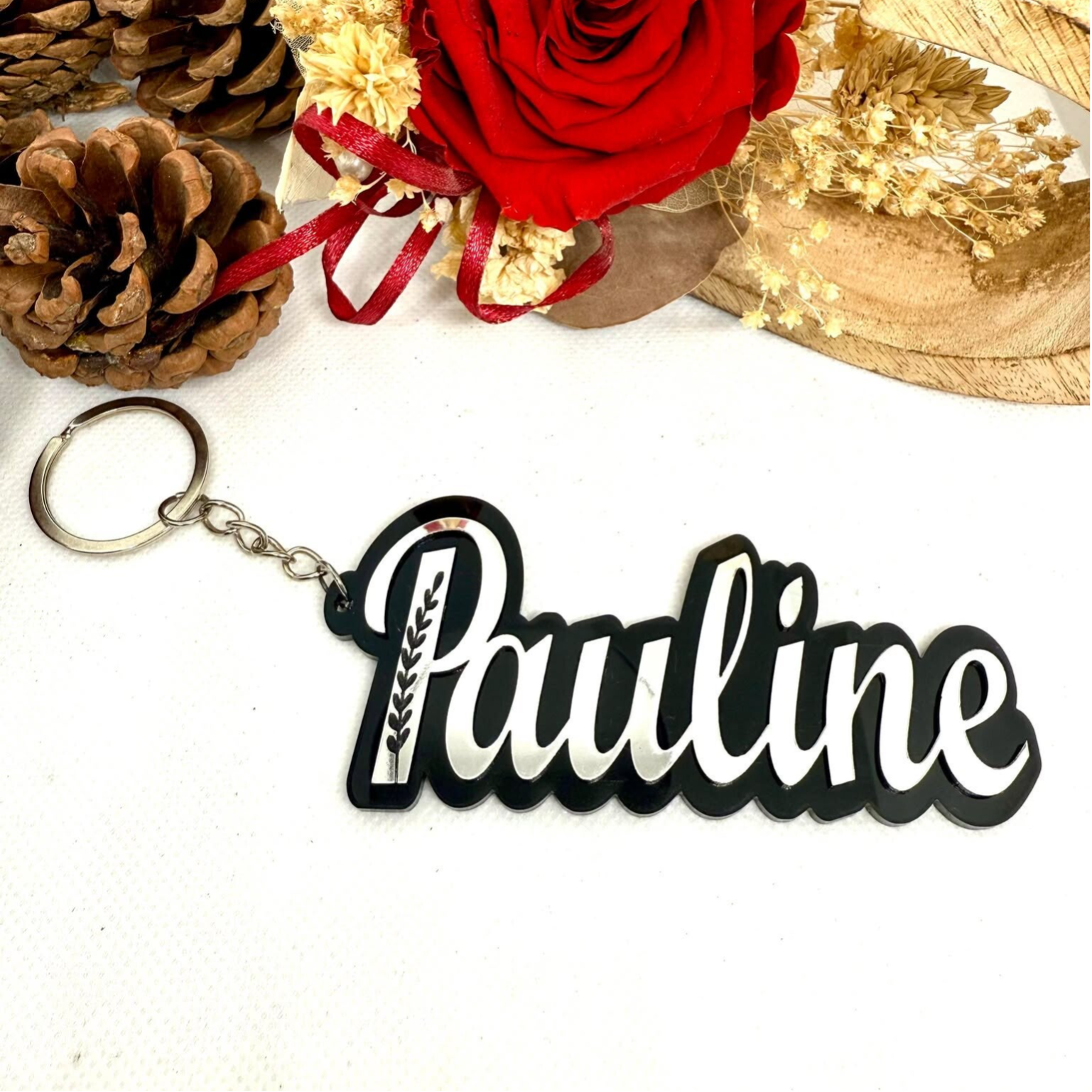 Porte Clés Prénom Miroir