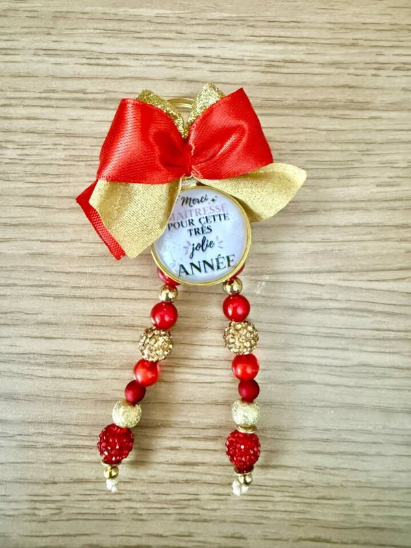 Porte clés Merci Maîtresse pour cette très jolie année
