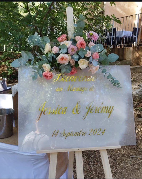 Sticker Panneau de bienvenue à poser