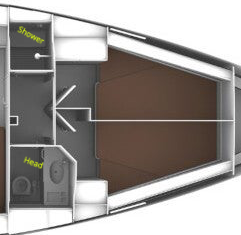 Solo Forward Cabin with Shared Head