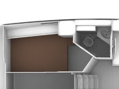 Shared (with a friend) Rear Cabin with Ensuite