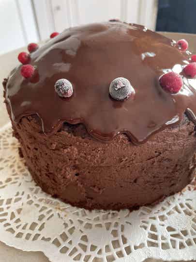 Chocolade lavendel taart, 18 cm