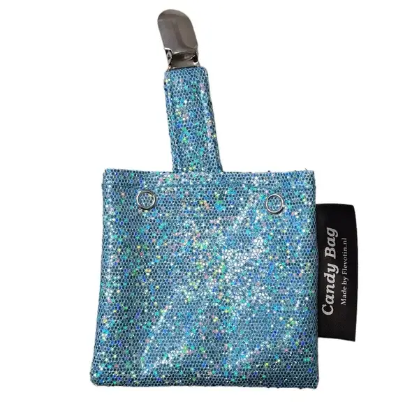 Candy Bag ocean blue glitter