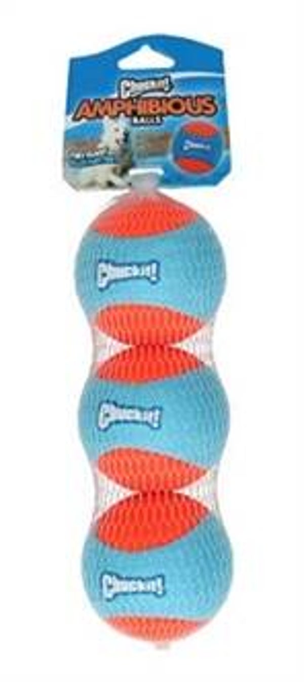 Chuckit Amphibious Bal 6,5 cm set van 3 stuks