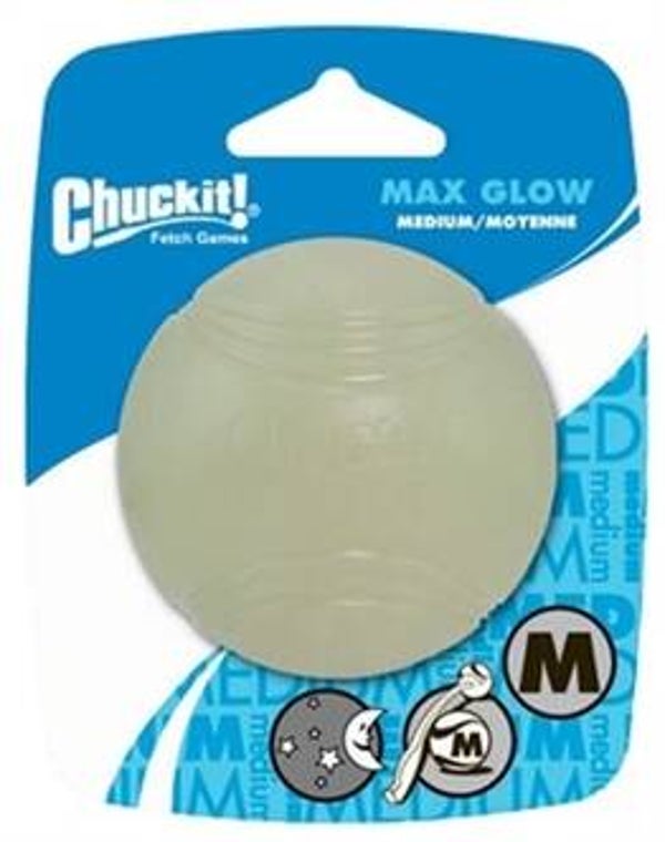 Chuckit Max Glow Bal is een Glow In The Dark