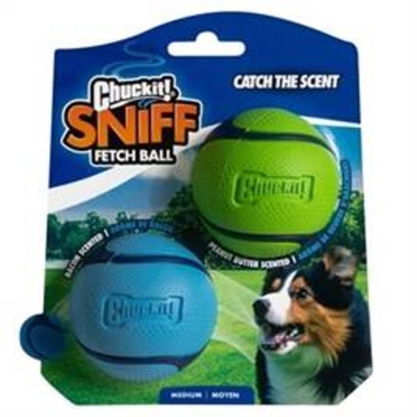 Chuckit Sniff Fetch Bal Combo Pindakaas & Bacon M