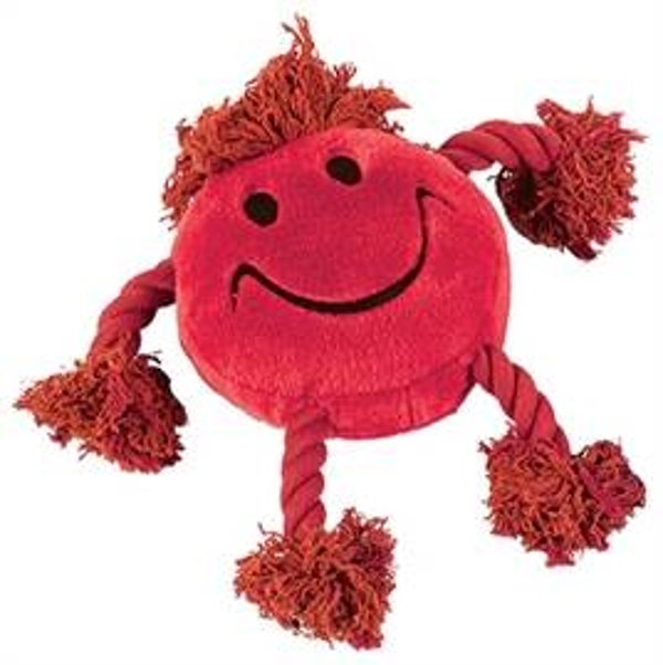 pluche smiley rood