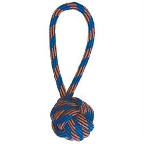 Happy Pet Ropee Bal Tugger Flostouw Blauw/Oranje
