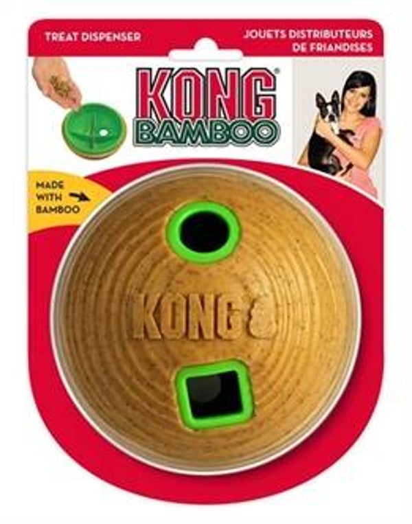 Kong Bamboo Feeder Ball Voerbal 12x12x12