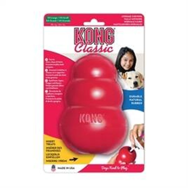 KONG CLASSIC ROOD LARGE 7X7X10 CM