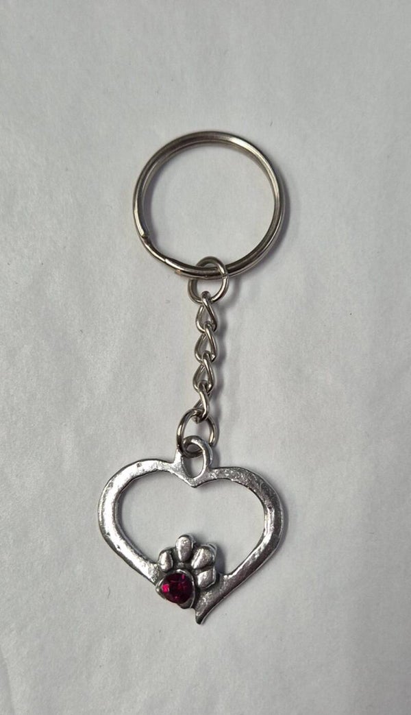 Sleutelhanger met rode Swarovski