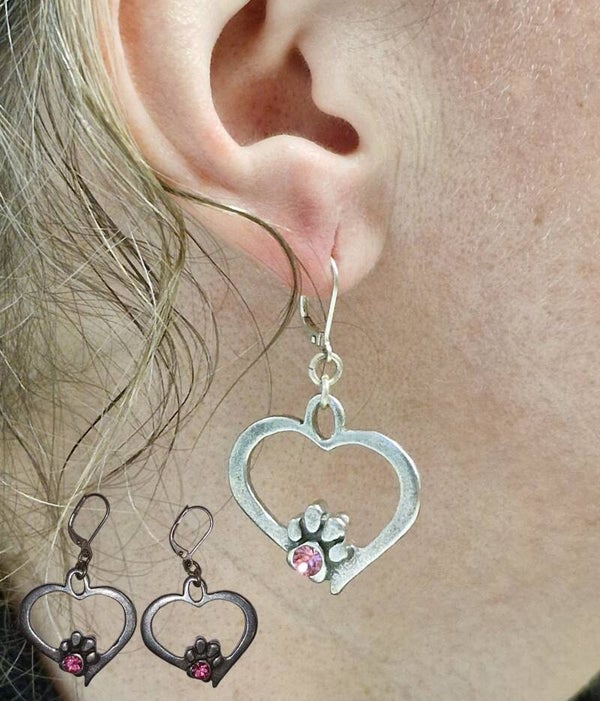 Oorbellen met roze Swarovski