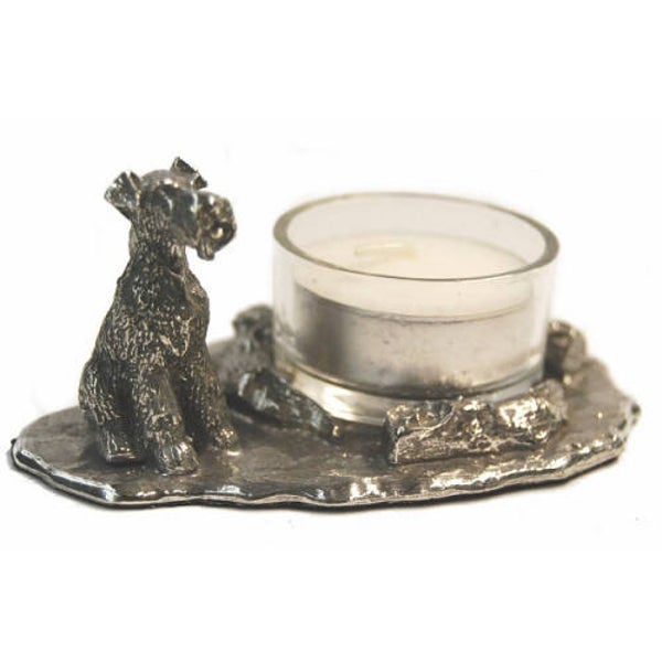 Airedale terriër waxinehouder