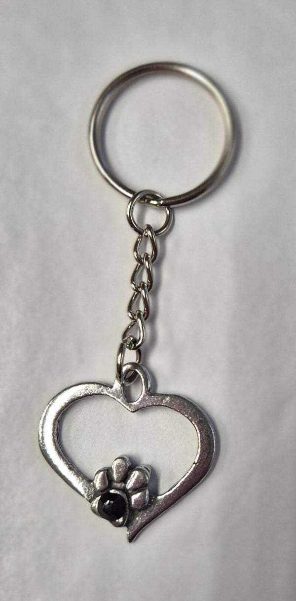 Sleutelhanger met zwarte Swarovski
