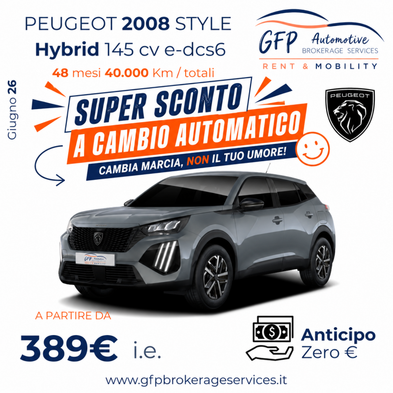 Peugeot 2008 Style Hybrid 145 Cv e-dcs6