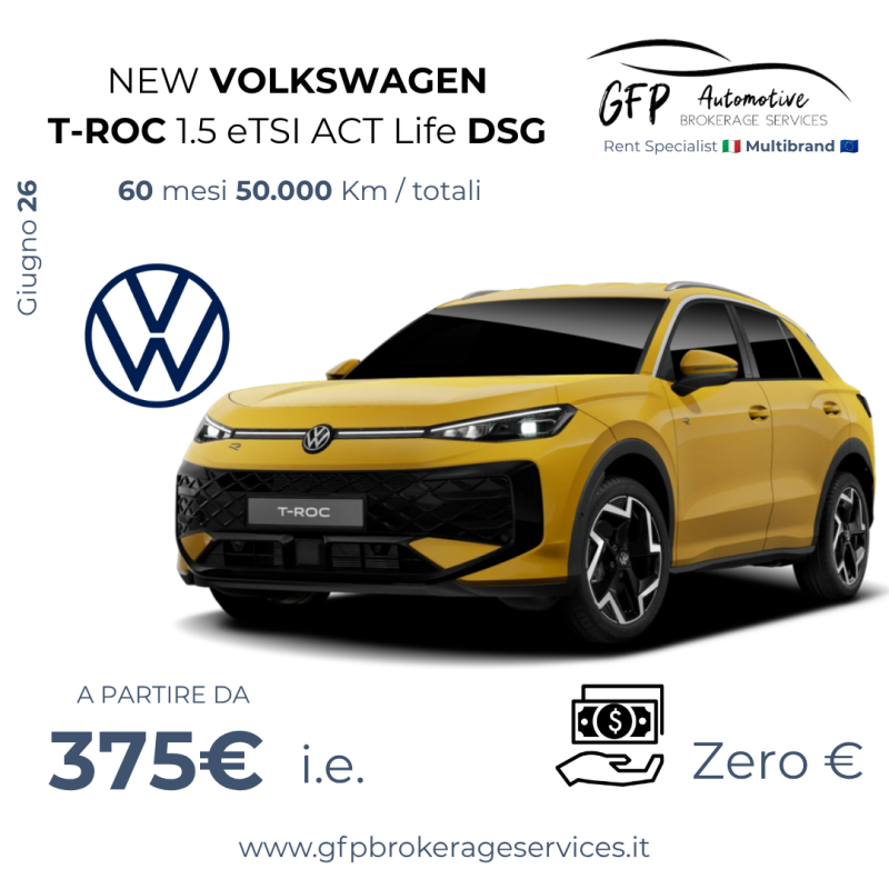 New T-Roc eTSI Life DSG