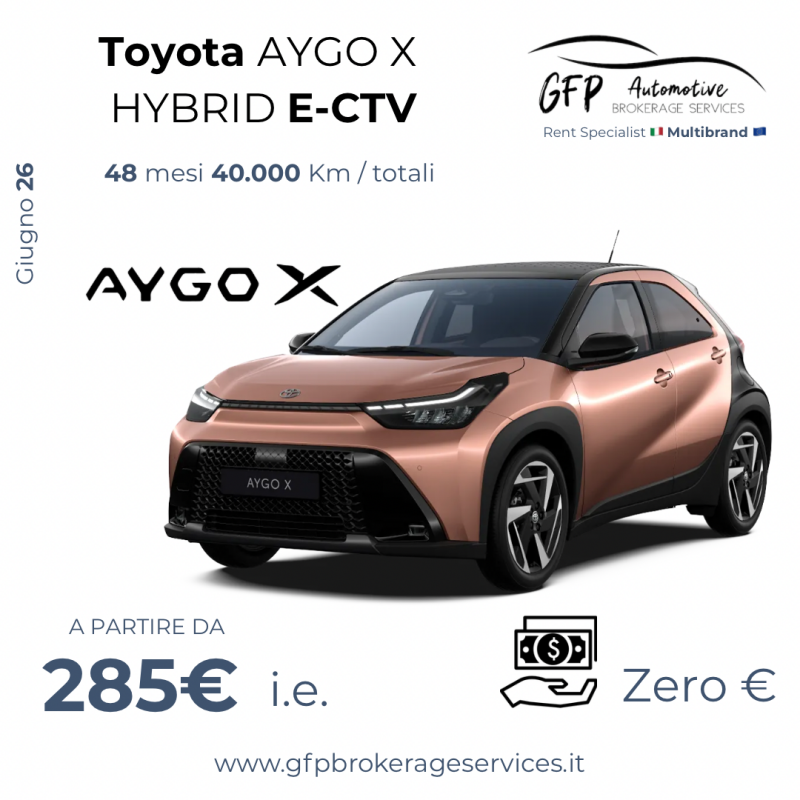 Toyota Aygo X Hybrid e-CTV 