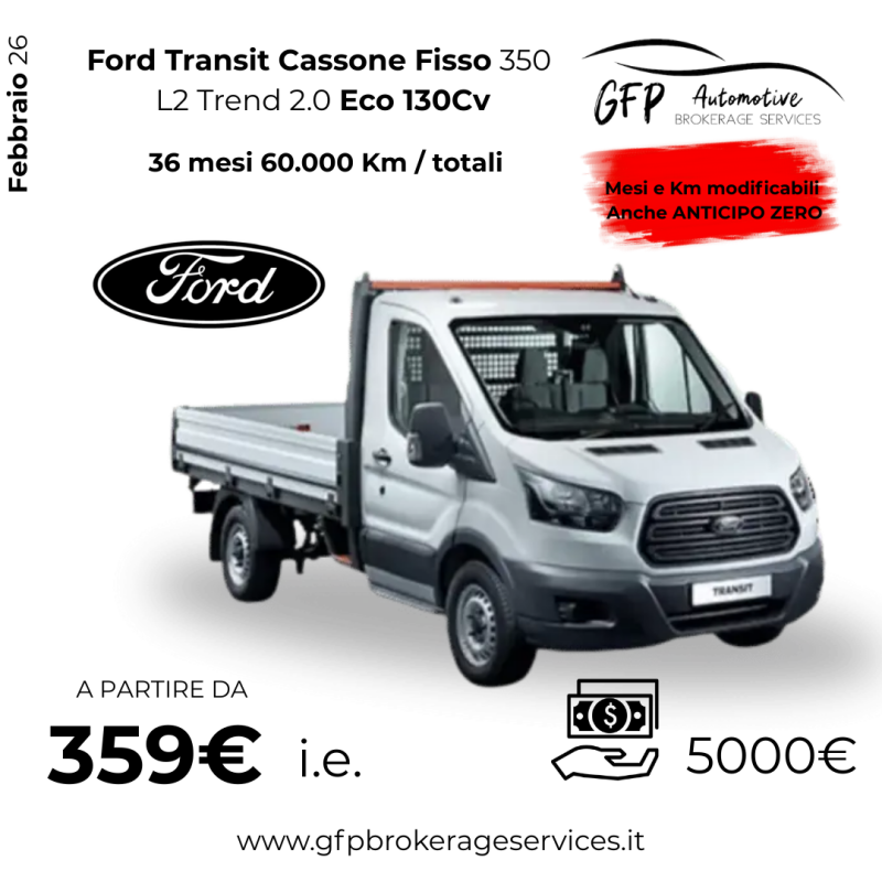 Ford Transit Cassone Fisso
