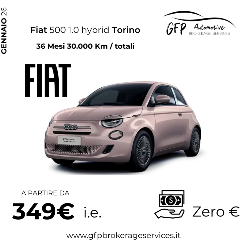 Fiat 500 1.0 hybrid Torino