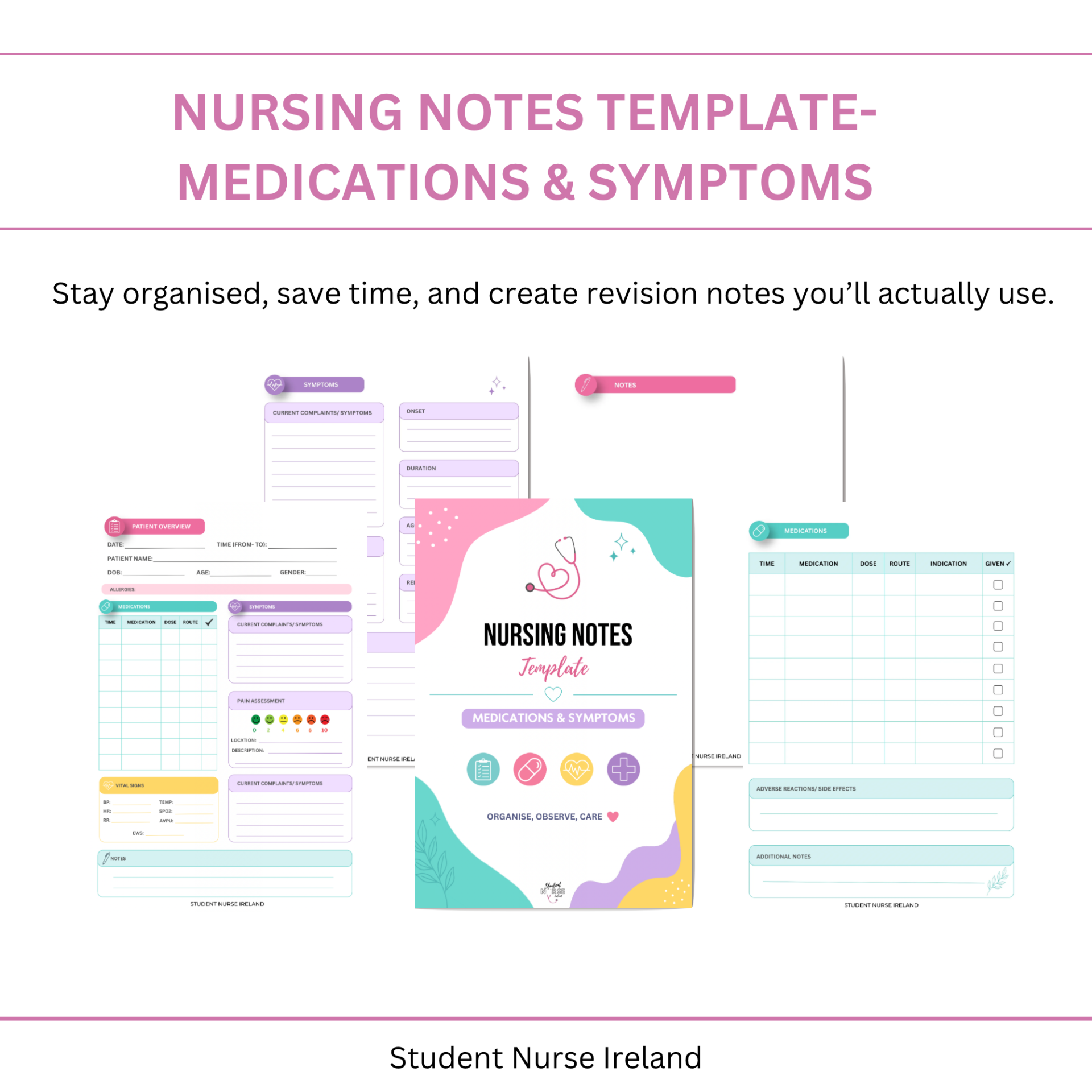 Nursing Notes Template- Medications & Symptoms