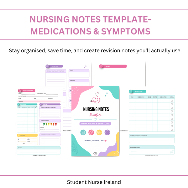 Nursing Notes Template- Medications & Symptoms